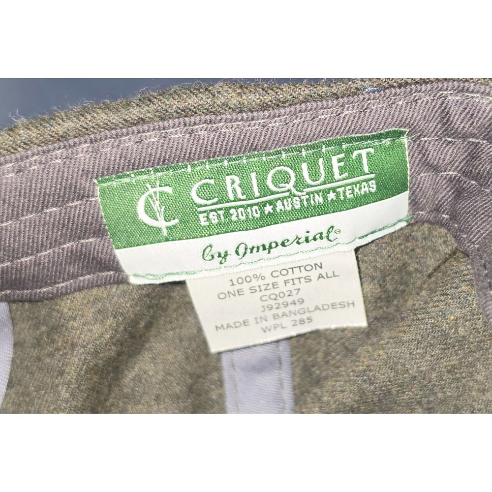 Criquet by Imperial Austin Texas TX C Logo Gray Baseball Hat Adjustable Cap - Picture 5 of 5